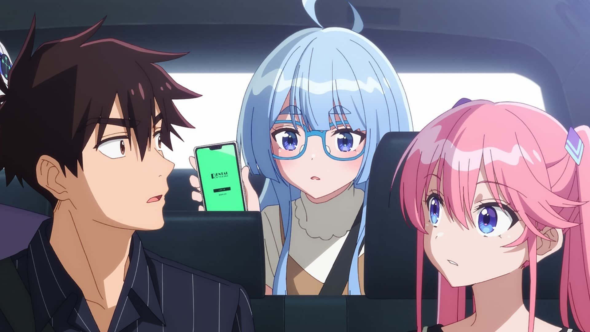 Arata and others take Minami to the stadium (Image via Doga Kobo)